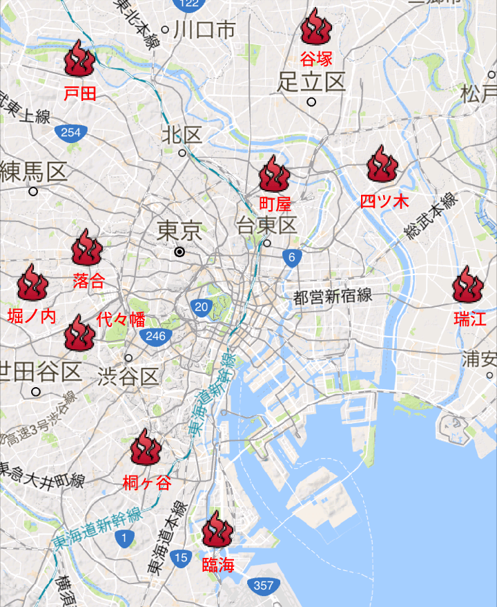 東京23区と周辺の火葬場